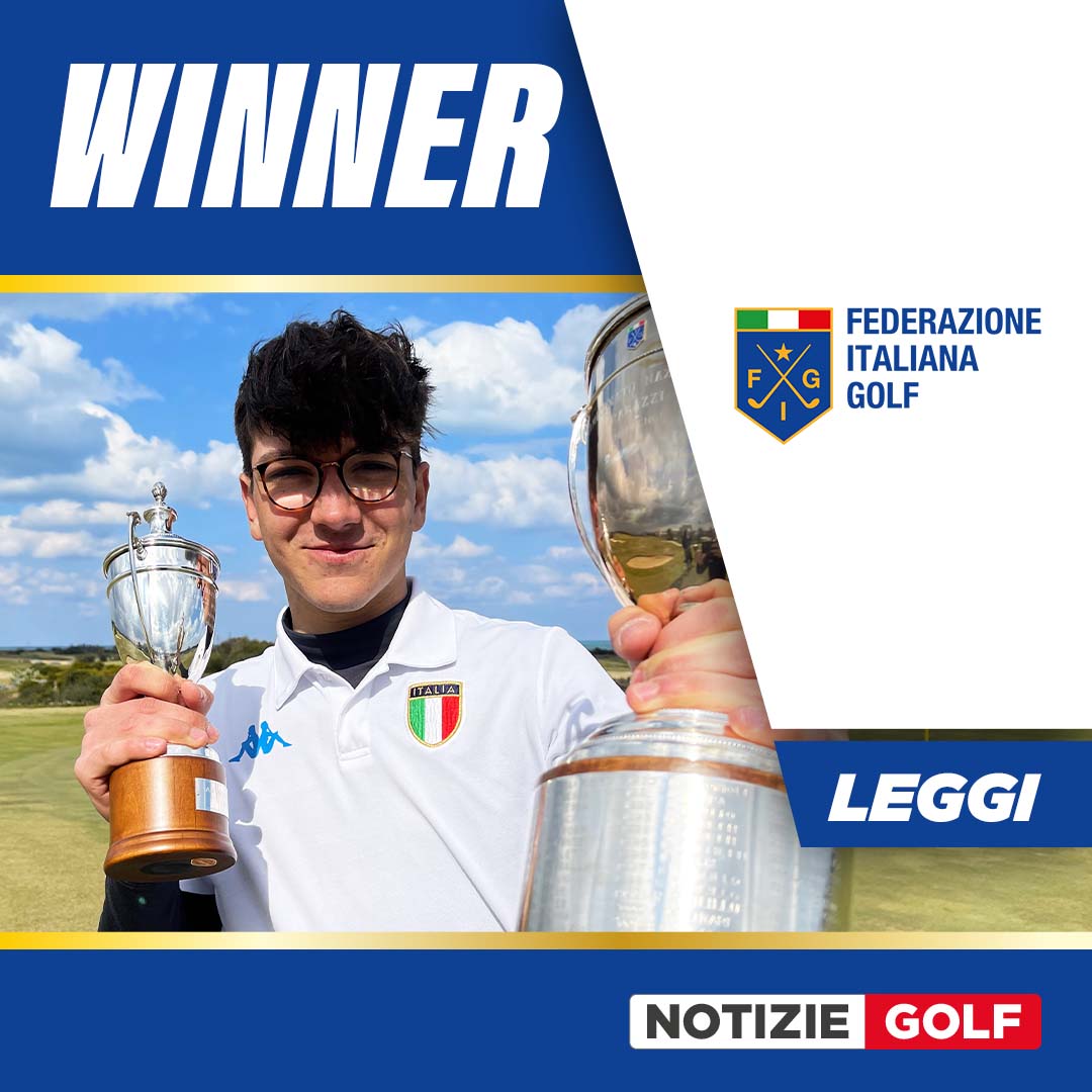 GOLF NEWS – Tommaso Rossin remporte le Trophée Andrea Brotto 2022