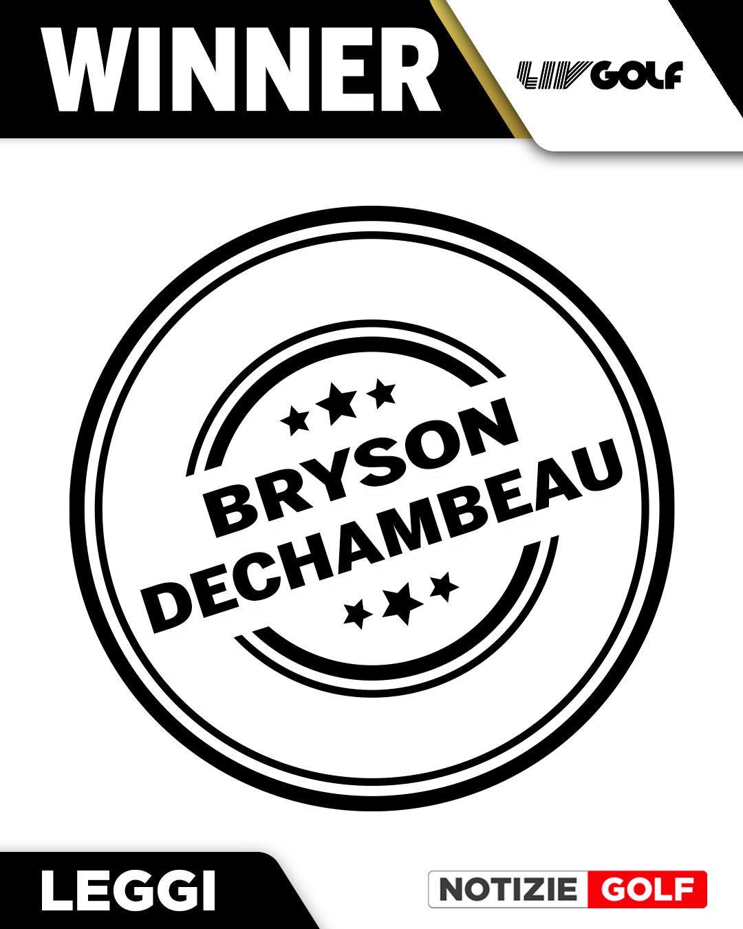 DeChambeau vince al Playoff all’Aramco LIV Golf Singapore