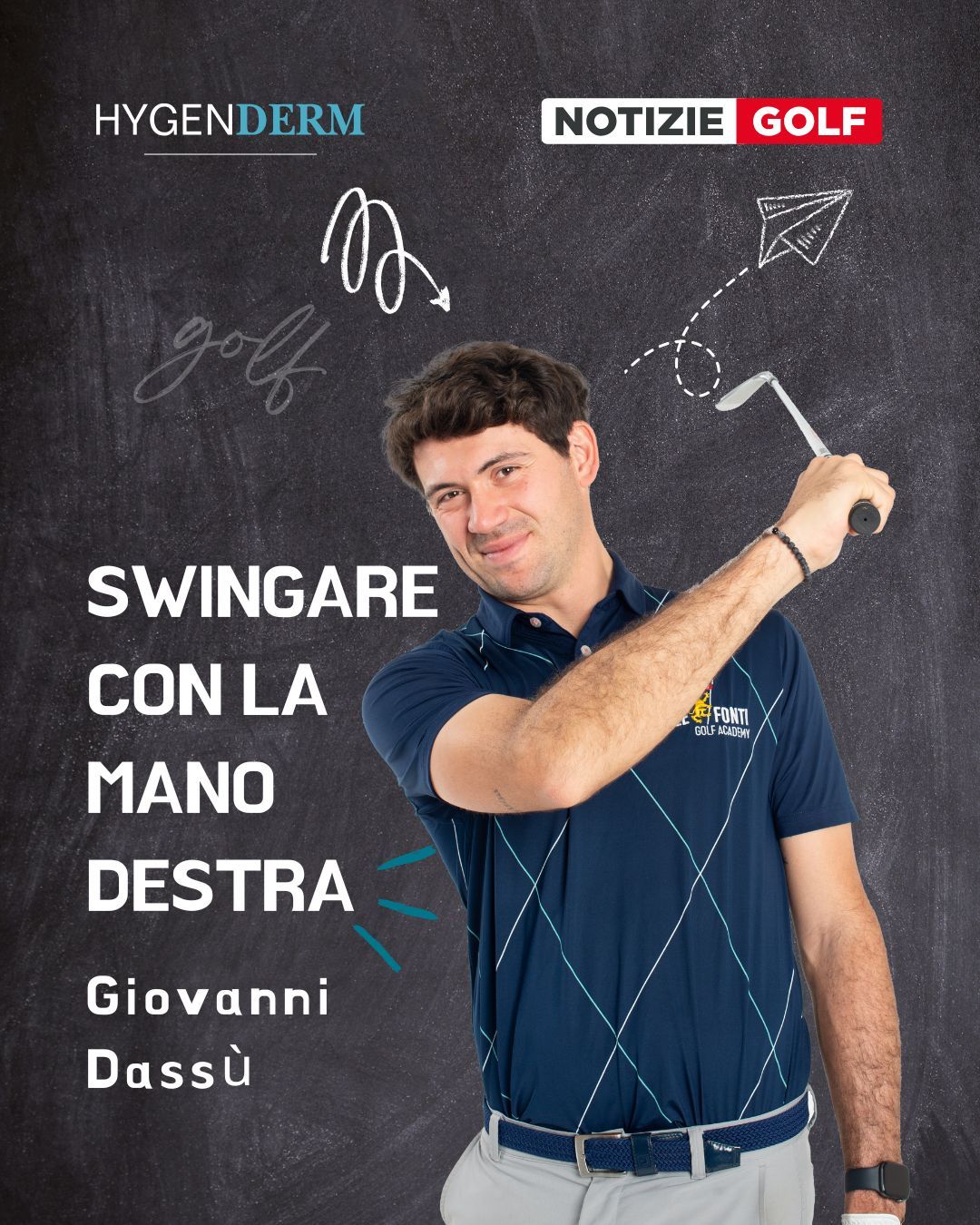 Swingare con la mano destra – Lezioni di golf